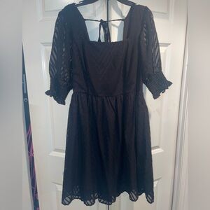 Elegant Black Lace Dress